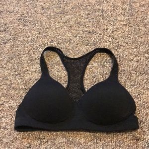 Black pink bra